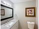 Clean bathroom with updated vanity and large mirror at 6520 Roswell Rd # 3, Atlanta, GA 30328