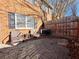 Small patio area with seating and brick flooring at 6520 Roswell Rd # 3, Atlanta, GA 30328