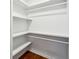 Spacious closet with ample shelving and hanging rods at 955 Juniper Ne St # 1016, Atlanta, GA 30309