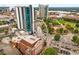 Aerial view of city skyline with Ferris wheel at 123 Luckie Nw St # 2210, Atlanta, GA 30303