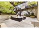 Lush courtyard with sectional seating and mural at 123 Luckie Nw St # 2210, Atlanta, GA 30303