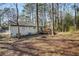 Spacious backyard with mature trees and a wooden deck at 257 Rock Garden Nw Ter, Marietta, GA 30064