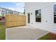 Private patio with wood fence and exterior access at 307 Skye Ln # 46, Cartersville, GA 30121