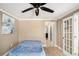 Bedroom with a bed and access to bathroom at 110 Golf Terrace Dr, Stockbridge, GA 30281