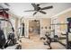 Home gym with various equipment and flooring at 110 Golf Terrace Dr, Stockbridge, GA 30281