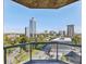 Spacious balcony overlooking the city skyline and park at 2795 Peachtree Rd # 1305, Atlanta, GA 30305