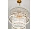 A close up of the dining room chandelier with clear glass pendants at 2795 Peachtree Rd # 1305, Atlanta, GA 30305