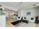 A bright and spacious living area with modern decor and a view of the city at 2795 Peachtree Rd # 1305, Atlanta, GA 30305