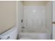 Clean bathroom with a shower/tub combo at 120 Paces Lakes Pt, Dallas, GA 30157