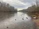 Picturesque view of a river with ducks swimming under a cloudy sky at 6935 Melody Dr, Buford, GA 30518