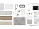 Selection of design options, including kitchen backsplash, countertops, hardware and flooring at 6935 Melody Ridge Rd, Buford, GA 30518