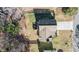 Aerial view of house and yard at 1215 Mountain Springs Nw Dr, Kennesaw, GA 30144