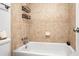 Clean bathroom with tile tub surround at 1468 Briarwood Ne Rd # 1307, Brookhaven, GA 30319