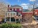 Spacious deck with screened-in porch, and stairs at 6103 Governors Walk Dr, Canton, GA 30115