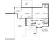 Basement plan includes a finished bedroom, unfinished storage, and media room at 3680 Tanglewood Se Dr, Atlanta, GA 30339