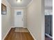 Bright entryway with hardwood floors and a door at 2545 Kingswood Dr, Marietta, GA 30066