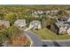 Aerial view of a cul-de-sac in a neighborhood at 308 Evening Rain Crst, Canton, GA 30114