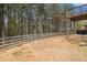 Landscaped backyard with wooden fence at 308 Evening Rain Crst, Canton, GA 30114