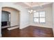 Formal dining room with hardwood floors and tray ceiling at 308 Evening Rain Crst, Canton, GA 30114