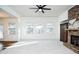 Living room with stone fireplace and hardwood floors at 308 Evening Rain Crst, Canton, GA 30114