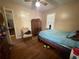 Bedroom with hardwood floors and ceiling fan at 1964 E Lakeside Dr, Decatur, GA 30032