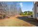 Private backyard backing up to wooded area at 221 Cutbank Sw Ct, Atlanta, GA 30331