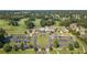 Aerial view of community clubhouse and golf course at 3690 Millwater Xing, Dacula, GA 30019