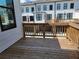 Private deck overlooking townhomes with backyard access at 4802 Larkin Pass, Buford, GA 30518