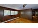 Bedroom with wood paneling and carpet at 410 Picketts Mill Rd, Dallas, GA 30157