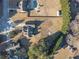 Aerial view showing house and large backyard at 910 Callee Dr, Loganville, GA 30052