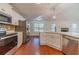 Modern kitchen with stainless steel appliances and an island at 910 Callee Dr, Loganville, GA 30052