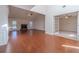 Spacious living room features hardwood floors, fireplace and high ceilings at 910 Callee Dr, Loganville, GA 30052