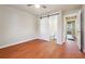 Bedroom with barn door to en-suite bathroom at 2178 Baker Nw Ter, Atlanta, GA 30318