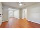 Spacious living room featuring hardwood floors and an open layout at 2178 Baker Nw Ter, Atlanta, GA 30318