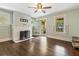 Bright living room with hardwood floors and fireplace at 2215 Edison Ne Ave, Atlanta, GA 30305