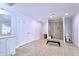 Bathroom with double doors to closet and glass shower at 3545 Fairway Dr, Atlanta, GA 30337