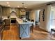 Modern kitchen with white cabinets and marble countertops at 747 Dogwood Cir, Norcross, GA 30071