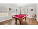 Game room with pool table and game accessories at 2647 Old Snapping Shoals Rd, Mcdonough, GA 30252