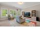 Spacious bonus room features a colorful rug and multiple windows for bright natural light at 5330 Lake Redwine Nw Cv, Acworth, GA 30101