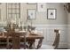 Close-up of the dining room table and place settings at 5330 Lake Redwine Nw Cv, Acworth, GA 30101