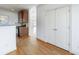 Spacious hallway with hardwood floors and double doors at 970 Samples Nw Ln, Atlanta, GA 30318