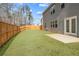 Spacious backyard with wood fence and patio at 2732 Piper Dr, Atlanta, GA 30331