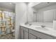 Bathroom with dual sinks and shower at 2732 Piper Dr, Atlanta, GA 30331