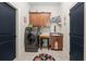 Functional laundry room with a modern washer, cabinets, and utility sink at 4595 Carriage Walk Ln, Cumming, GA 30040