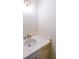 Modern bathroom with a white quartz countertop, and gold fixtures at 5450 Crow Dr, Cumming, GA 30041