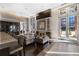 Spacious clubhouse lounge with fireplace and outdoor access at 1820 Peachtree Nw St # 1005, Atlanta, GA 30309