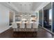 Modern kitchen with island, stainless steel appliances, and white cabinets at 1820 Peachtree Nw St # 1005, Atlanta, GA 30309