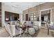 Spacious lounge with comfortable seating and large TV at 1820 Peachtree Nw St # 1005, Atlanta, GA 30309