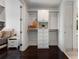 Bright walk-in closet, built-ins, and plenty of storage at 1820 Peachtree Nw St # 1005, Atlanta, GA 30309
