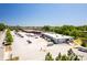 Wide angle view of the commercial complex and large parking lot showing ample parking for a large retail space at 110 Bowen Sw Cir, Atlanta, GA 30315